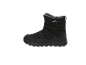 Bottes de neige noires imperméables avec fermeture éclair et doublure.