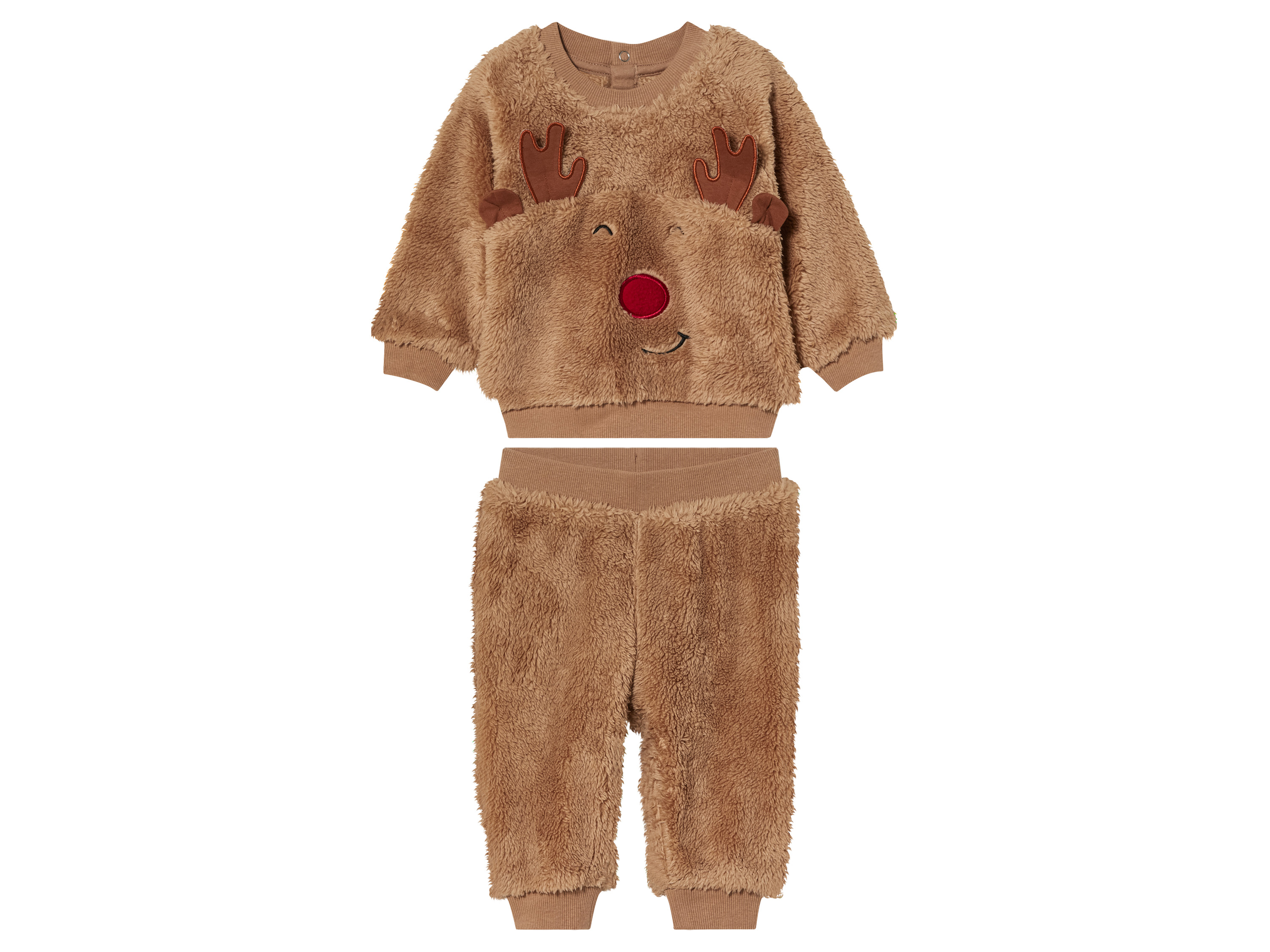 lupilu® Ensemble de Noël en peluche bébé (50/56, beige)