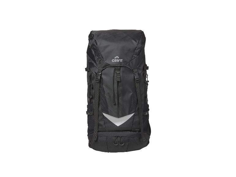 Un sac à dos noir Crivit pour les activités de plein air.