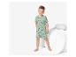 Pyjama enfant, t-shirt et short, motif plage.