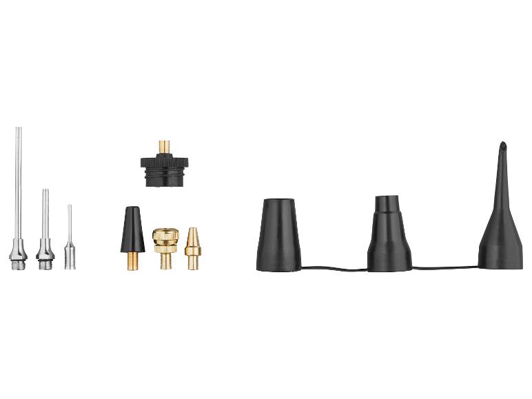 Ensemble d'adaptateurs et de buses pour pompe à air, y compris aiguilles et buses en plastique.