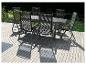 Ensemble table et chaises de jardin ; style contemporain.