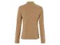 Un t-shirt à manches longues beige clair avec un col montant.