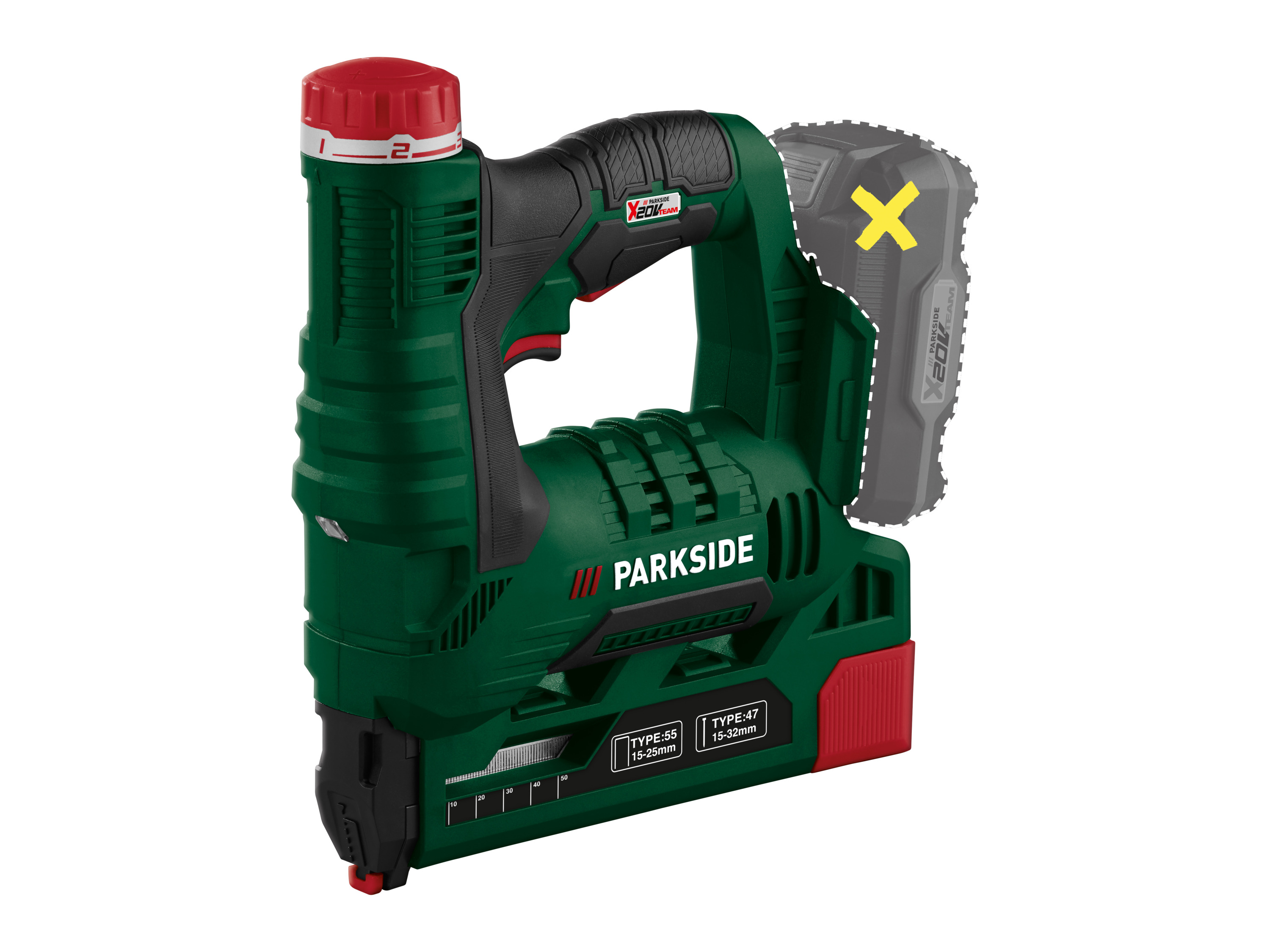 PARKSIDE® Agrafeuse sans fil PAT 20-Li A1, 20 V