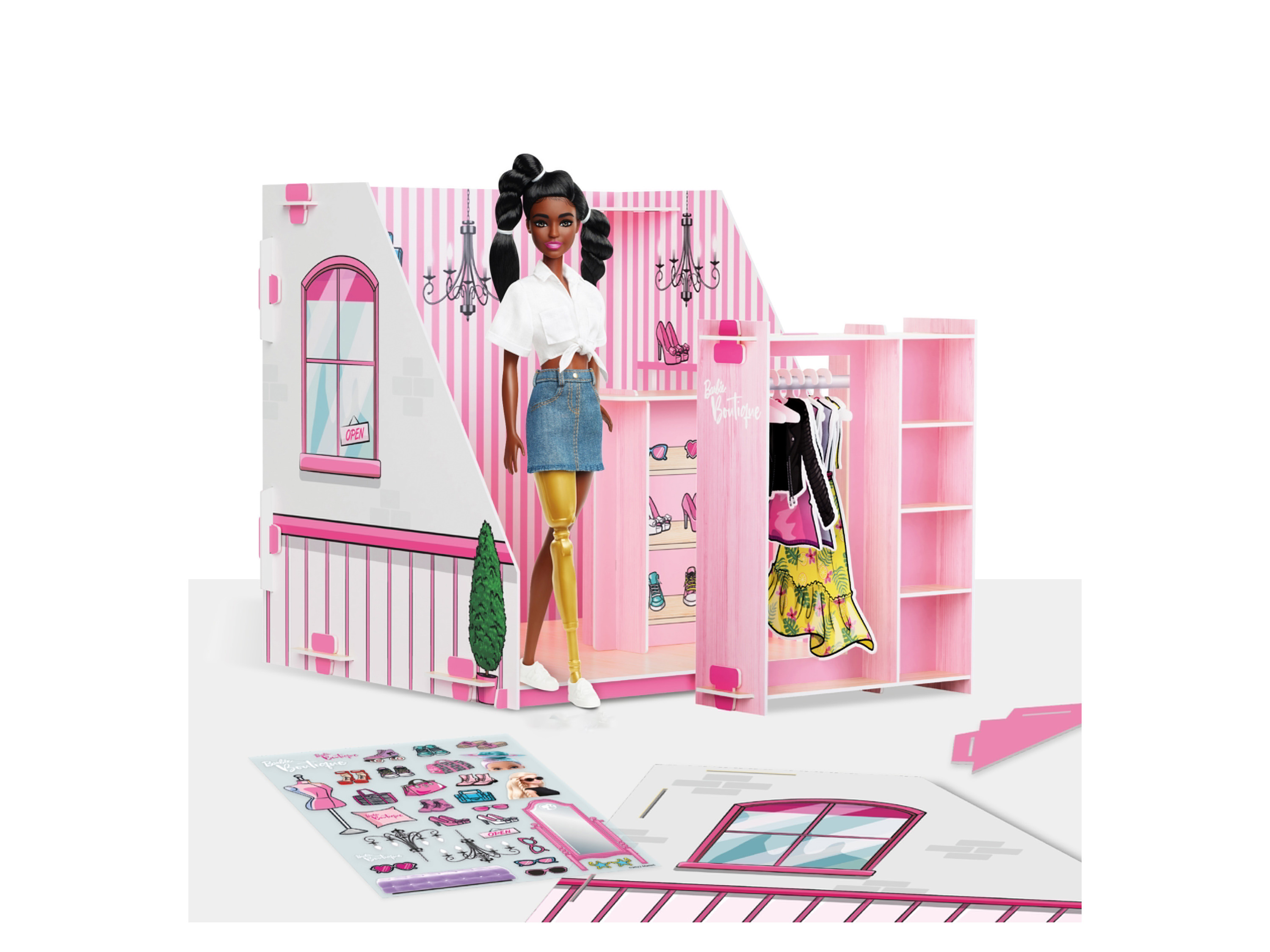 Barbie Pop-Up café ou pop-up boutique ou docteur animalier (boutique)