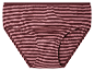 Culotte rayée rouge pour femme.