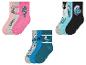 Trois paires de chaussettes Smurfs dans différents coloris et motifs.