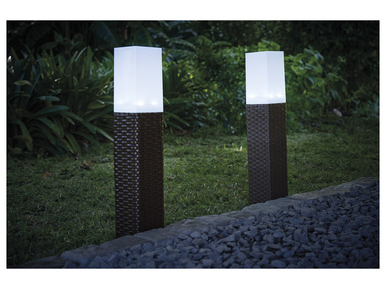 Aller en mode plein écran : LIVARNO home Balise solaire à LED, aspect rotin - Image 16