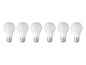 Six ampoules LED blanches à vis.