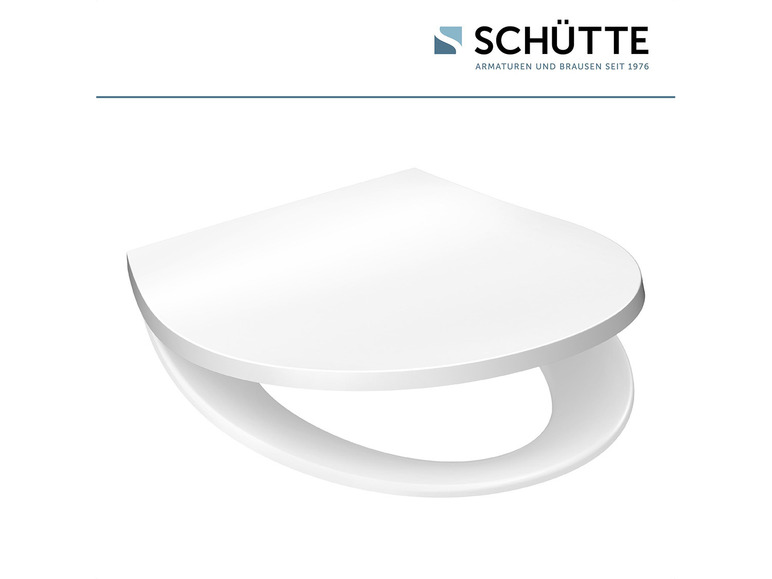 Aller en mode plein écran : Schütte Abattant WC, avec fermeture en douceur et veilleuse LED - Image 5