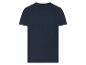 T-shirt bleu marine à manches courtes, vue arrière.