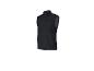 Gilet noir zippé sans manches.