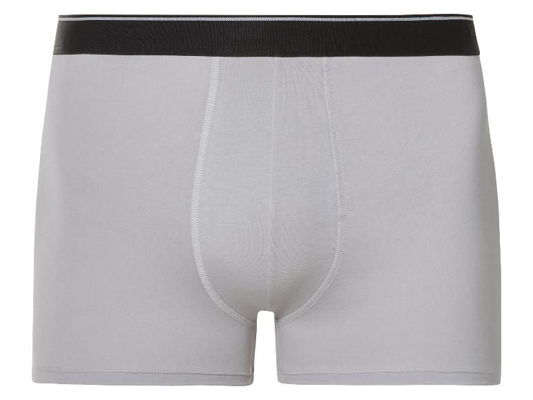 Boxers gris pour hommes avec bande noire.