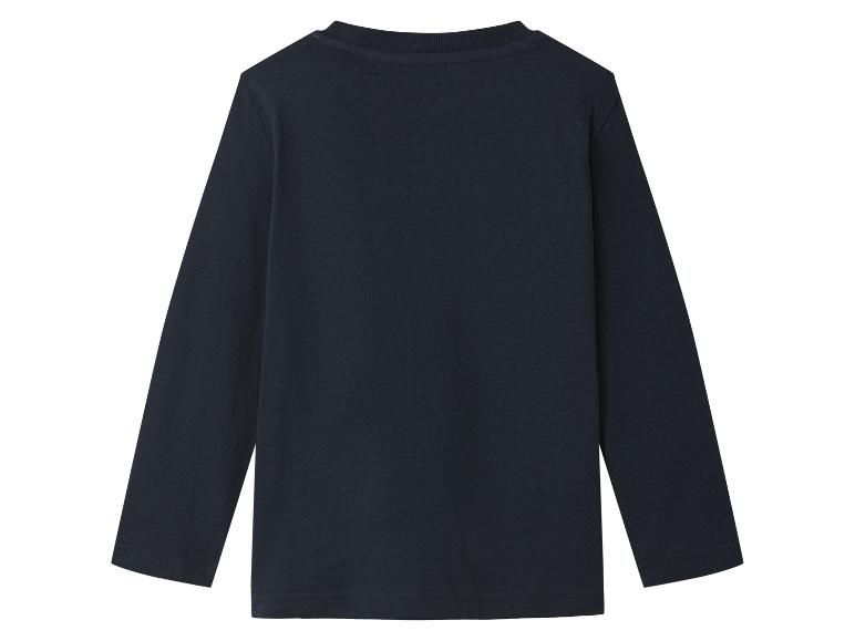T-shirt manches longues bleu marine pour enfant.