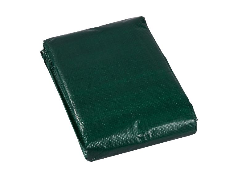 Bâche verte pliée, imperméable et résistante