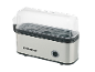 Cuiseur à œufs compact en acier inoxydable avec couvercle transparent
