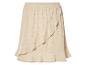 Jupe beige à volants, style eyelet.