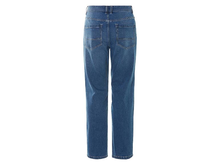 Jeans bleus, vue arrière.