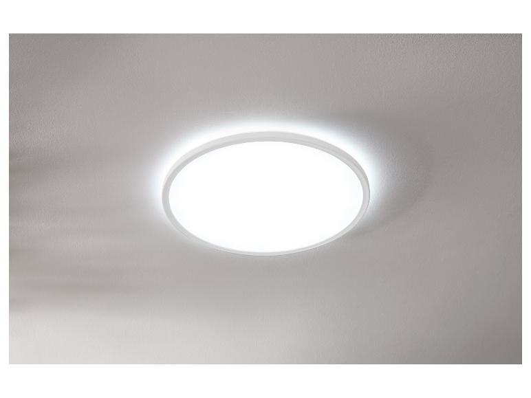 Luminaire encastré rond blanc moderne avec éclairage LED.
