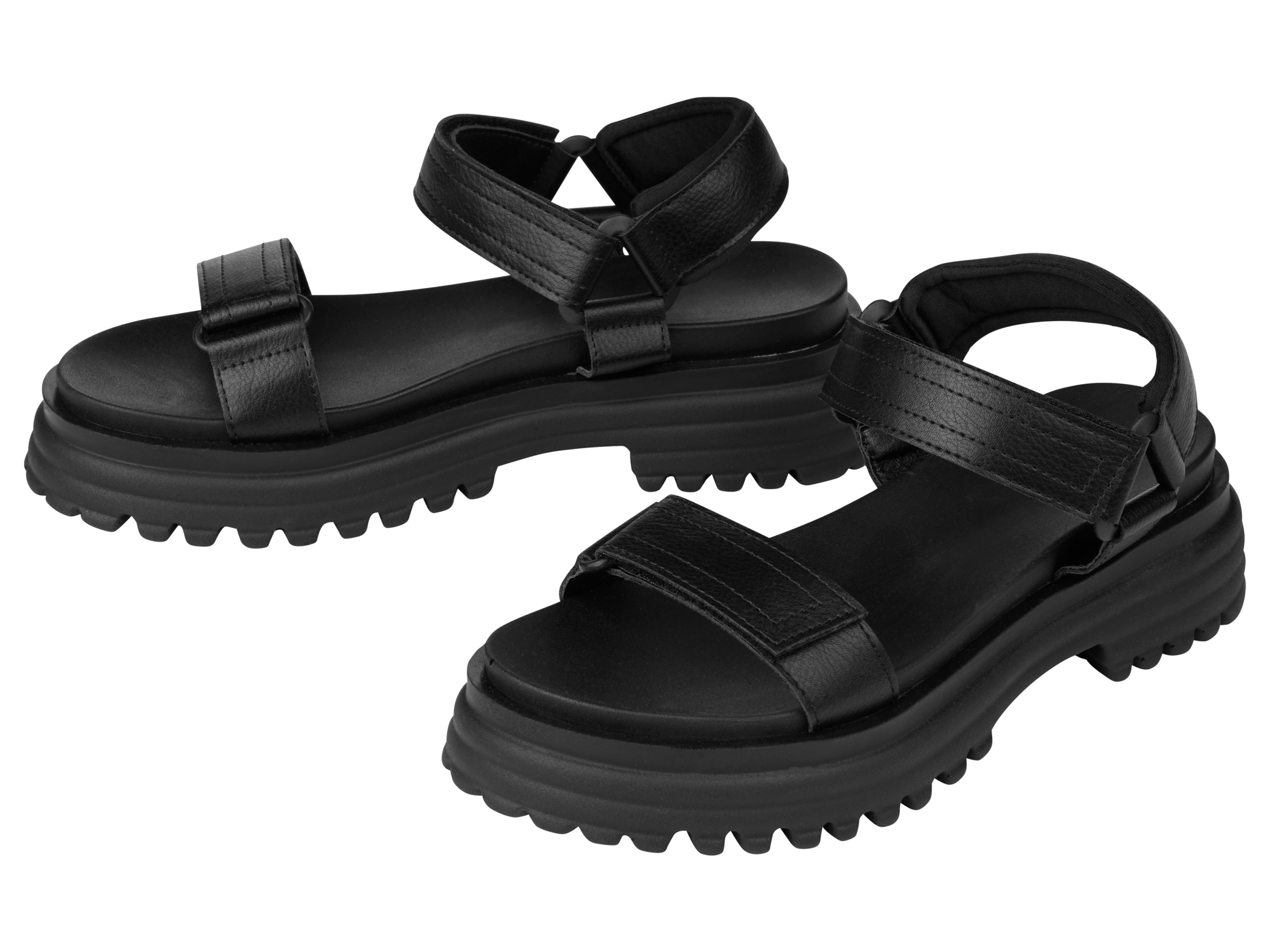 esmara® Sandales à plateforme femme (noir, 36)