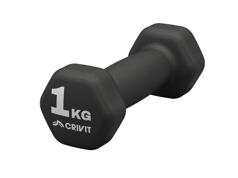 Aller en mode plein écran : CRIVIT Lot de 2 haltères de 1 kg ou 2 kg - Image 3
