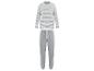 Pyjama avec un haut rayé et un pantalon gris