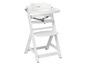 Chaise haute Safety 1st blanche avec plateau.