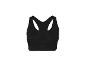 Soutien-gorge de sport noir avec dos nageur.