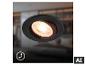 Spot LED encastrable BRILONER noir et rouge. [image générée par l'IA]