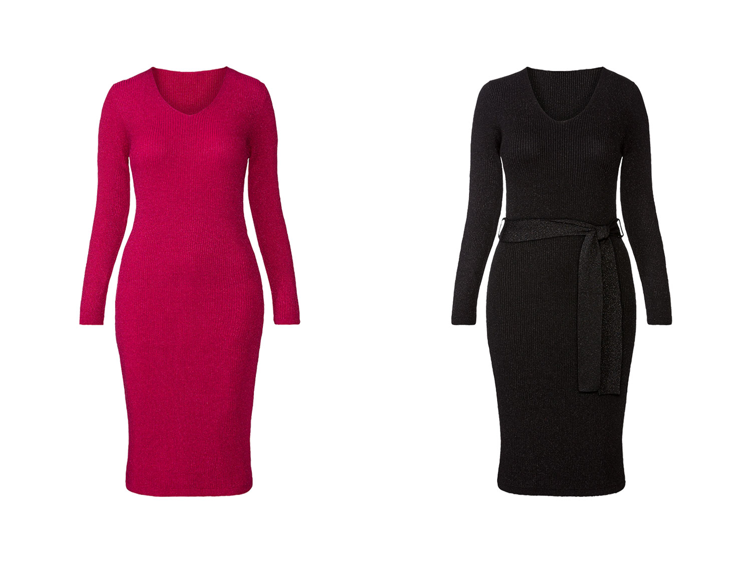esmara® Robe en maille côtelée femme