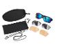 Lunettes de soleil Crivit avec verres interchangeables, y compris un étui et un cordon.