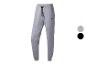 Jogging gris chiné avec cordon de serrage.