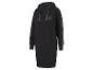 Robe pull à capuche noire avec imprimé léopard