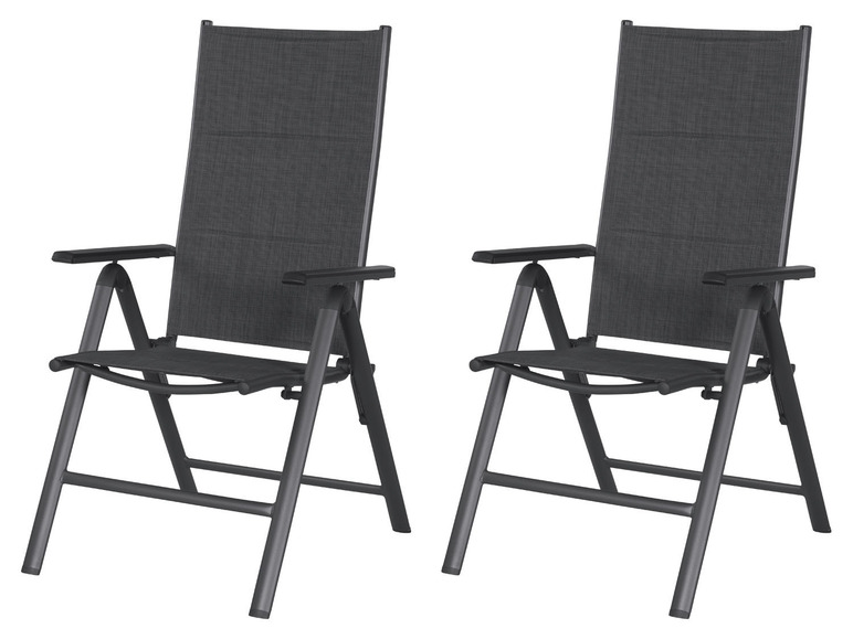 Aller en mode plein écran : LIVARNO home Set de table de jardin extensible + 4 fauteuils Toronto en aluminium, anthracite - Image 14