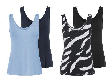 esmara® Lot de 2 débardeurs femme