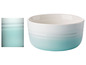 Un bol Le Creuset turquoise.