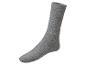 Une chaussette grise mi-mollet.