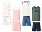 Ensembles de pyjamas d'été pour enfants avec débardeurs et shorts.
