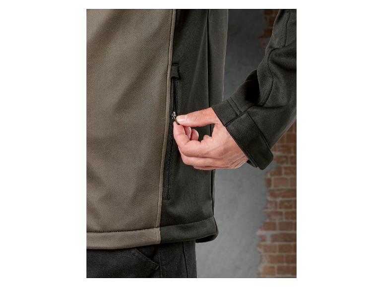 Veste softshell bicolore avec fermeture éclair latérale