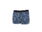 Boxers bleu marine à motif ananas et palmiers.