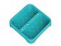 Baignoire et bac à jouets turquoise pour bébé, décor sous-marin.