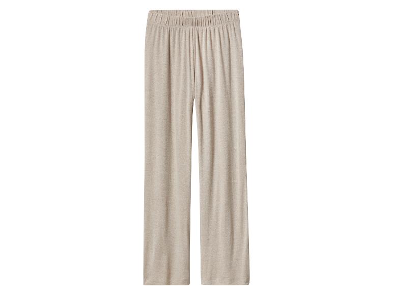 Pantalon de pyjama ample beige avec taille élastique