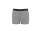 Caleçon gris pour homme avec ceinture noire et rayures blanches