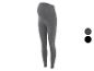Leggings de grossesse gris et noirs.