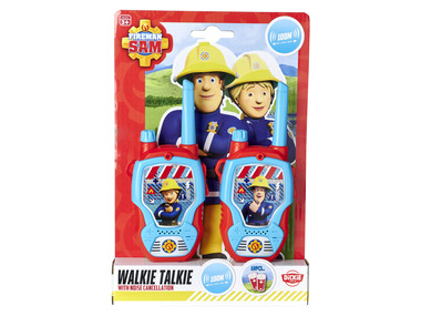 DICKIE Talkie Walkie Sam le pompier, avec réduction de bruit