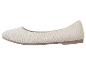 Ballerines beige en tissu tricoté.
