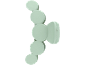 Pince à cheveux vert clair avec design à bulles