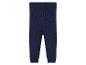 Leggings en tricot bleu marine pour bébés.