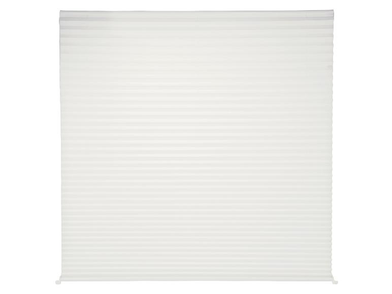 Store plissé blanc
