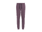 Pantalon de jogging homme violet avec cordon de serrage noir et logo sur le côté.